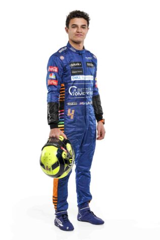 O inglês Lando Norris segue na equipe que o abriga na Fórmula 1 desde 2019. No ano passado, ficou com a nona posição no campeonato