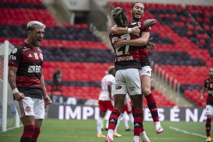 1º colocado – Flamengo (71 pontos/37 jogos): 68.4% de chances de ser campeão; 100% de chances de Libertadores (G6); 0% de chances de rebaixamento.