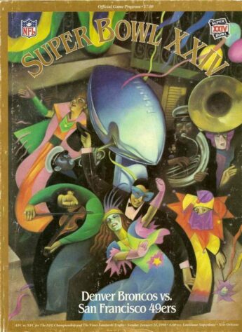 Super Bowl XXIV - Implacável, o San Francisco 49ers atropelou o Denver Broncos por 55 a 10 e foi a primeira franquia da NFL a vencer o Super Bowl em quatro oportunidades.