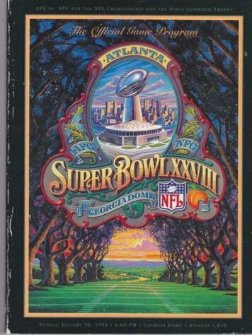 Super Bowl XXVIII - Em Atlanta, o Dallas Cowboys voltaria a derrotar o Buffalo Bills, por 30 a 13 desta vez. Quarta final consecutiva em que os Bills saem de campo com o gosto amargo do fracasso.