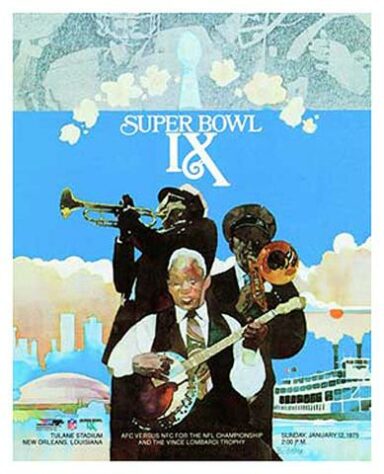 Super Bowl IX - Em sua primeira aparição em um SB, o Pittsburgh Steelers passou pelo Minnesota Vikings por 16 a 6. Terceira derrota da franquia de Minneapolis na grande decisão da NFL.