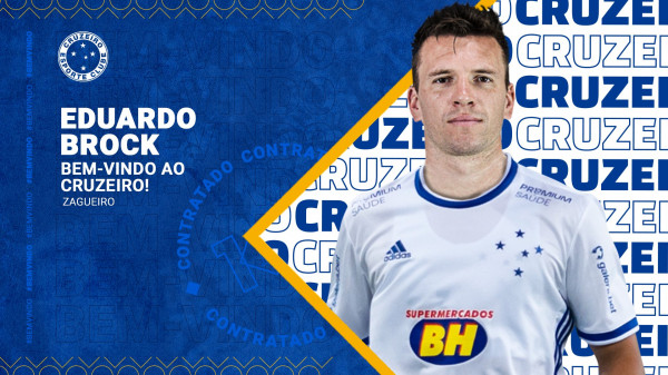 FECHADO - O Cruzeiro anunciou a chegada do zagueiro Eduardo Brock, ex-Ceará, até a metade de 2022.
