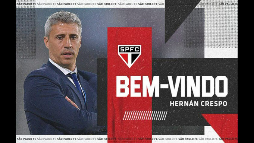 Hernán Crespo - Ex-atacante, o argentino fechou contrato para ser o novo técnico do São Paulo por duas temporadas. Sua estreia deve acontecer no Paulistão, dia 28 de fevereiro, contra o Botafogo-SP.