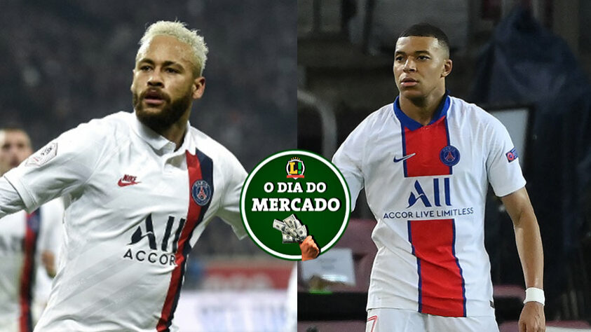 A quarta-feira foi agitada no mercado da bola. O jornal "Le Parisien" informou o valor pelo qual o Paris Saint-Germain está disposto a negociar Mbappé, Neymar cada vez mais próximo de acertar seu futuro... Saiba sobre essas e outras notícias do mercado aqui, na galeria do resumo do Vaivém!