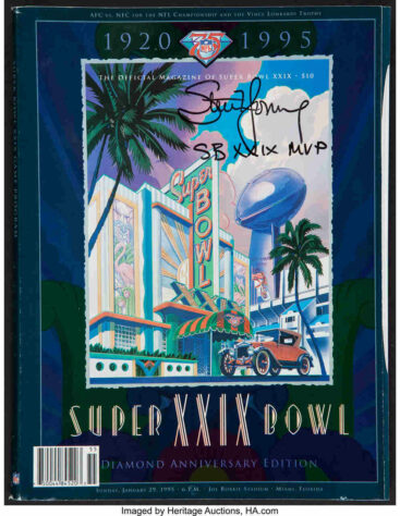 Super Bowl XXIX -San Francisco 49ers e San Diego Chargers decidiram o Super Bowl XXX, na ensolarada Miami. No final, filme repetido com a vitória de 49 a 26 dos 49ers e quinta conquista de SB para os Niners.