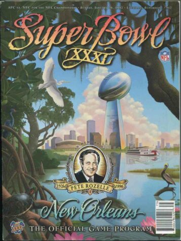 Super Bowl XXXI - 29 anos depois de sua última aparição em um Super Bowl, o Green Bay Packers voltaria à decisão vencendo o New England Patriots por 35 a 21.