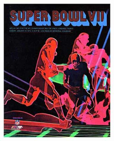 Super Bowl VII - Um ano após a derrota para os Cowboys, a vitória por 14 a 7 sobre o Washington Redskins assegurou o primeiro Super Bowl para o Miami Dolphins.