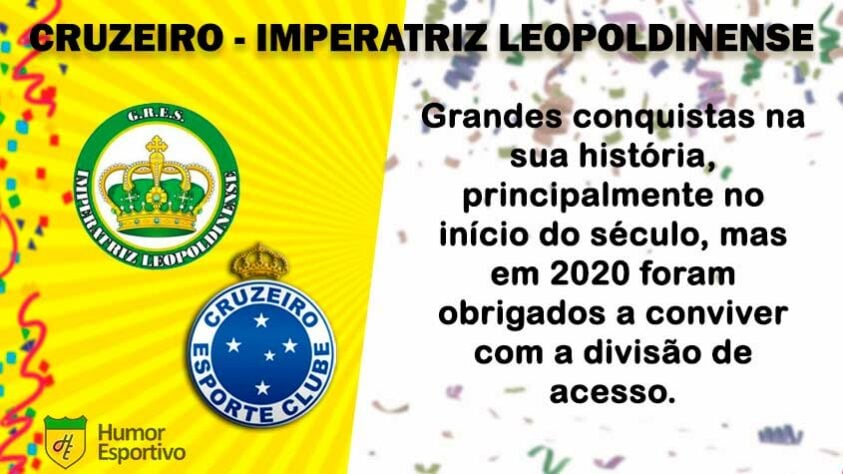Carnaval e futebol: Cruzeiro seria a Imperatriz Leopoldinense