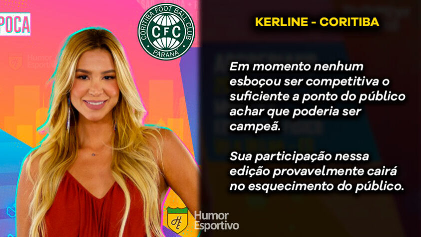Big Brother Brasil e Brasileirão: Kerline seria o Coritiba