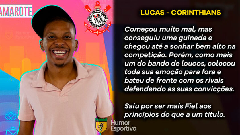 Big Brother Brasil e Brasileirão: Lucas Penteado seria o Corinthians