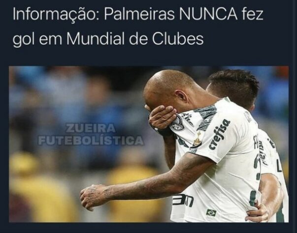 Piada renovada! Palmeiras é alvo de memes após eliminação do Mundial de  Clubes – LANCE!