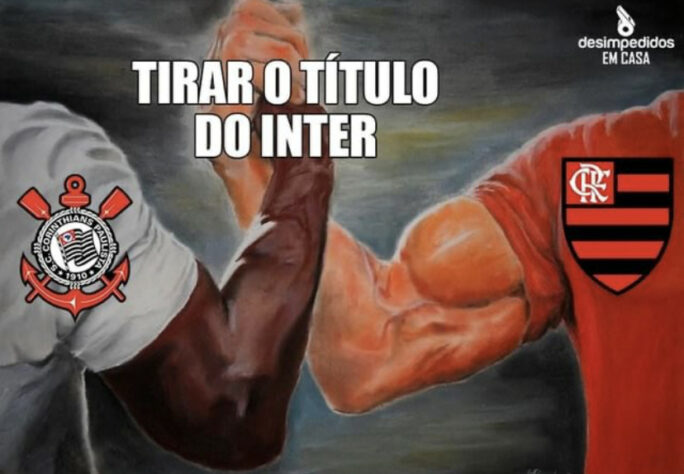 Flarinthians?!  Memes e vídeos da união Corinthians e Flamengo vs  Palmeiras na Libertadores 2021 