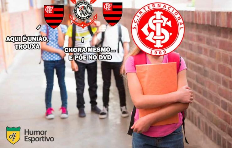 união flarinthians contra tudo e contra todos 😎🤝 #flamengomemes #fla