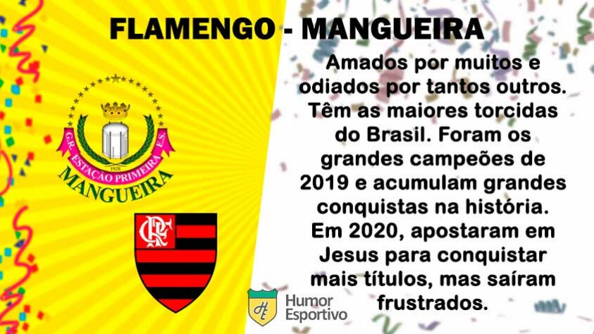 Carnaval e futebol: Flamengo seria a Mangueira