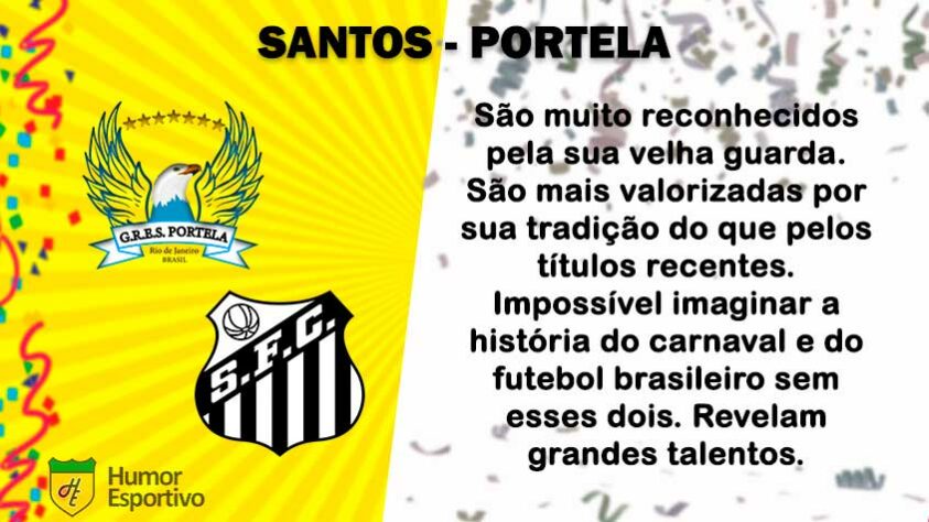 Carnaval e futebol: Santos seria a Portela