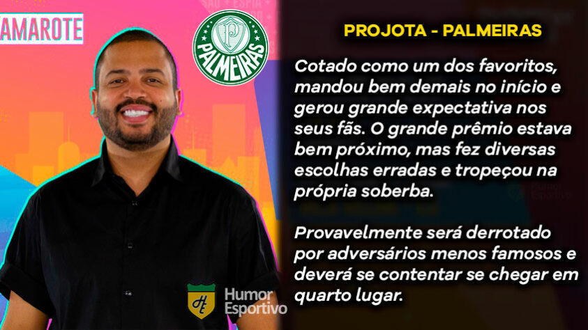 Big Brother Brasil e Brasileirão: Projota seria o Palmeiras