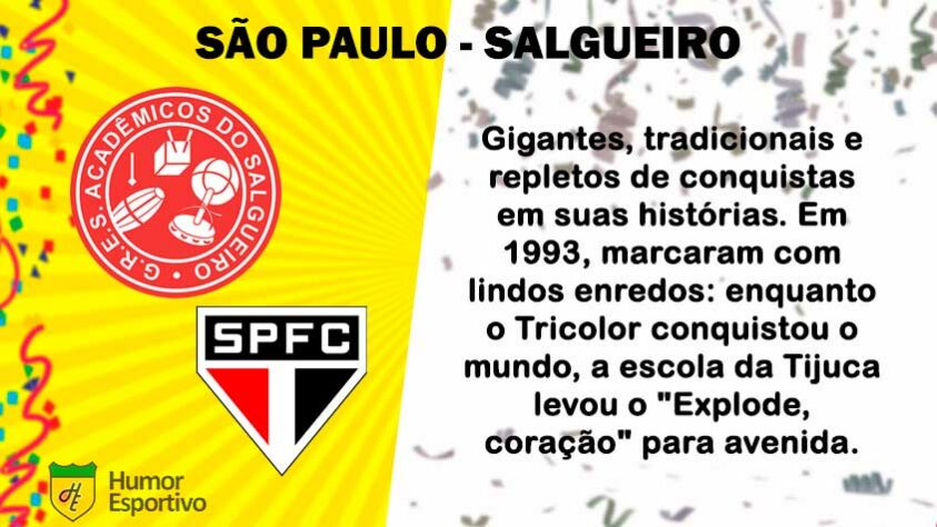 Carnaval e futebol: São Paulo seria o Salgueiro