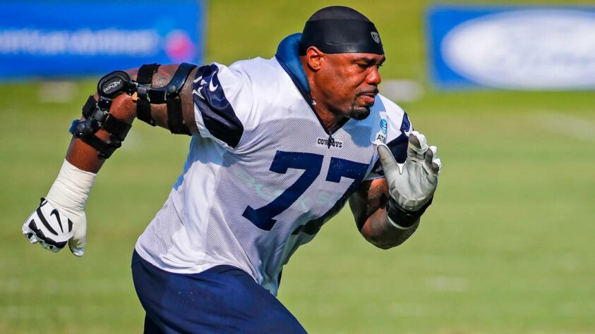 6. Tyron Smith (Dallas Cowboys): Outro colecionador de prêmios individuais, Tyron Smith é um dos grandes responsáveis por ter feito da linha ofensiva dos Cowboys a melhor da última década. Dois dias após a cirurgia que o tirou de campo por toda a temporada, Dak Prescott sofreu a horrível lesão contra os Giants. Aos 31 anos, 7x Pro Bowler e 4x All-Pro, o left tackle tem tudo para voltar, e bem, à sua melhor forma.