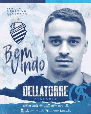FECHADO - O CSA fechou a contratação do atacante Dellatorre, ex-Brasil de Pelotas e que chega ao clube de Alagoas para a próxima temporada.
