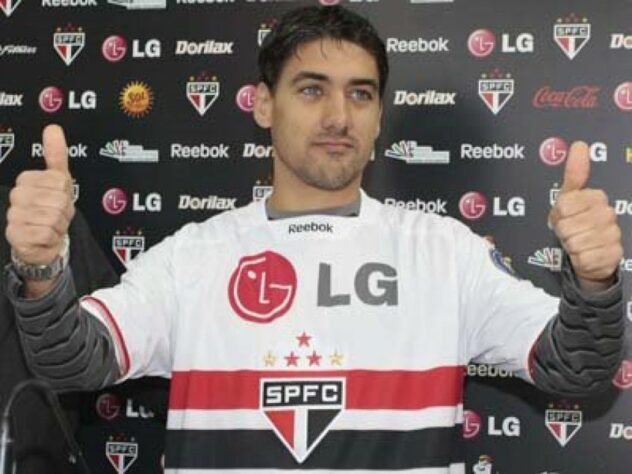 Adrián González - Lateral-direito, jogou no São Paulo em 2009 e 2010. Realizou nove partidas sem marcar gols. 