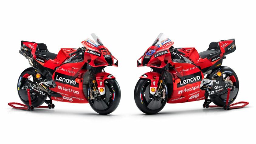 A Ducati apresentou motos mais vermelhas e com presença de novo patrocinador
