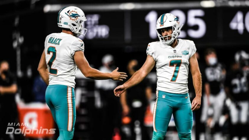 2. Jason Sanders (Miami Dolphins): A marca de 100% nos extra points é apenas a cereja no bolo do kicker dos Dolphins. Foram  36/39 field goals, com direito a 12 na faixa das 40 jardas e oito na faixa das 50. A consistência de Sanders foi premiada com uma seleção ao Pro Bowl e com a eleição ao primeiro time All-Pro em 2020.