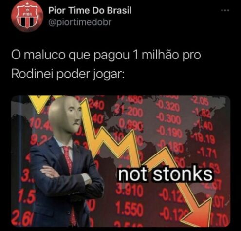 1 milhão no lixo? Expulsão de Rodinei no jogo contra o Flamengo vira meme na web