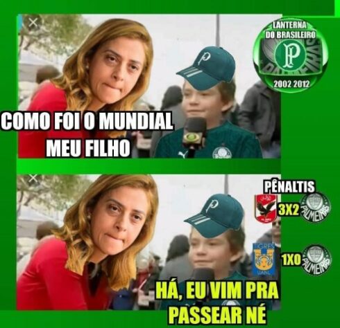 Memes: Rivais zoam Palmeiras após quarto lugar no Mundial de Clubes - Lance  - R7 Futebol