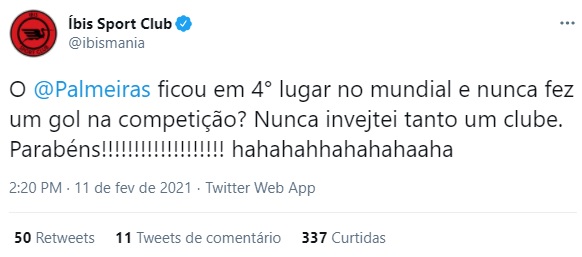 Piada renovada! Palmeiras é alvo de memes após eliminação do Mundial de  Clubes – LANCE!