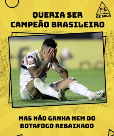 Brasileirão: os melhores memes de Botafogo 1 x 0 São Paulo