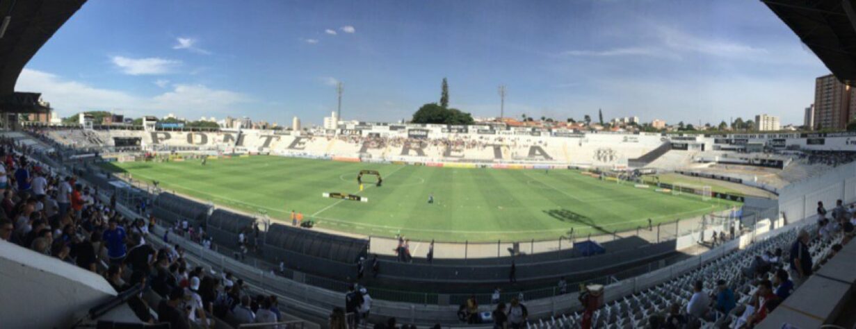 Arena Ponte Preta: Ponte Preta - Capacidade: 22.200- Previsão de entrega: sem previsão - Atualmente o clube atua no Moisés Lucarelli.