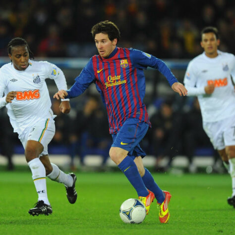 Lionel Messi - Barcelona - Final do Mundial de Clubes 2011 - O Barcelona não tomou conhecimento do Santos e aplicou um sonoro 4 a 1 nos brasileiros, com direito a dois gols de Lionel Messi na partida.