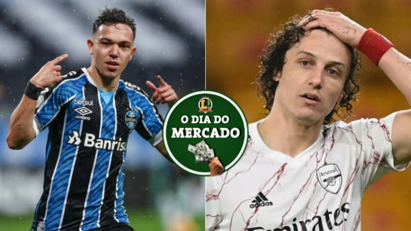 O Arsenal já sabe qual será o destino de David Luiz ao final da atual temporada. O Grêmio, por sua vez, acertou a venda de Pepê para um grande clube da Europa por quase R$ 100 milhões. Tudo isso e muito mais no Dia do Mercado de quinta-feira.