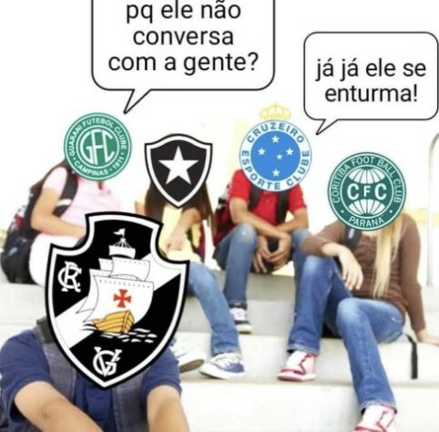 Próximo do quarto rebaixamento para Série B do Brasileirão, Vasco sofre com memes nas redes sociais