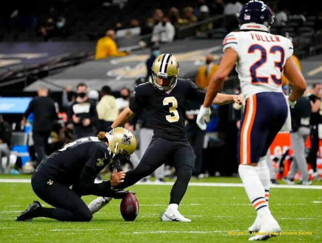 9. Wil Lutz (New Orleans Saints): 2020 certamente foi um ano abaixo do esperado para Lutz: outrora decisivo em chutes de longa distância, as lesões atrapalharam seu desempenho e seu aproveitamento em FGs caiu para perto de 80%. A confiança em sua recuperação e os 98,3% em XPs, porém, colocam o kicker dos Saints na lista.