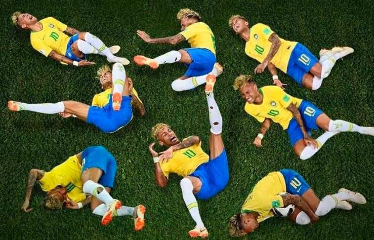 Outro aniversariante do dia, Neymar é presença constante em memes nas redes sociais. Durante a Copa de 2018, o brasileiro sofreu com montagens ironizando suas quedas