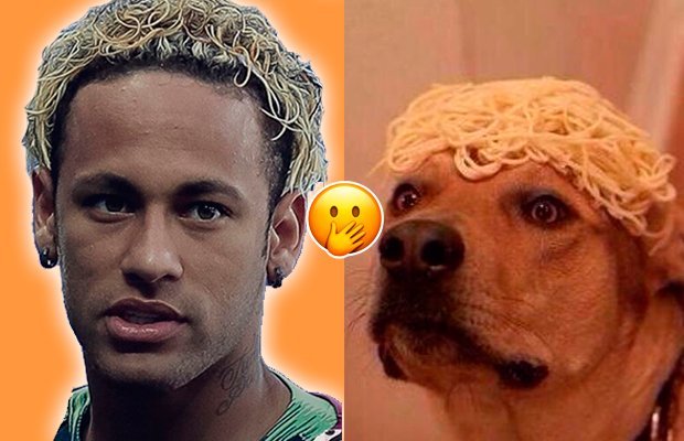 Os cortes de cabelo de Neymar sempre chamaram a atenção e foram motivo de brincadeiras