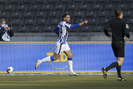 MANDOU BEM - Na vitória do Hertha sobre o Bayer Leverkusen, Matheus Cunha foi o autor do segundo gol da equipe da capital