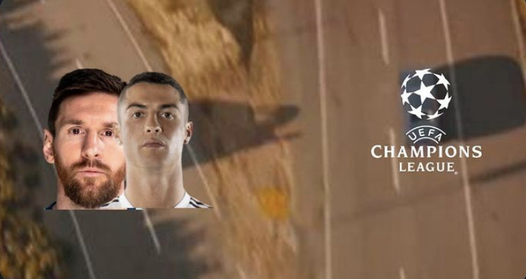 Champions League: eliminados nas oitavas de final, Cristiano Ronaldo e Messi viram piada na web