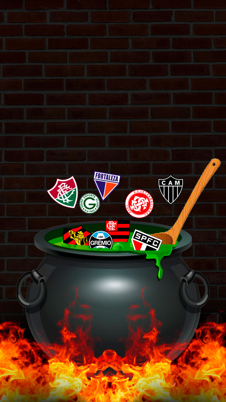 Escudos dos clubes brasileiros misturados