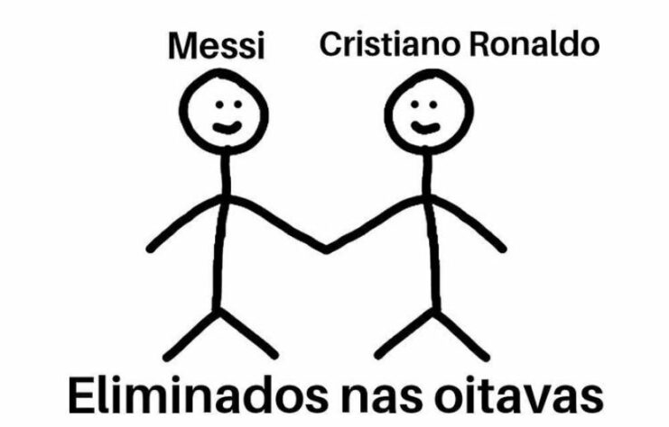 Champions League: eliminados nas oitavas de final, Cristiano Ronaldo e Messi viram piada na web