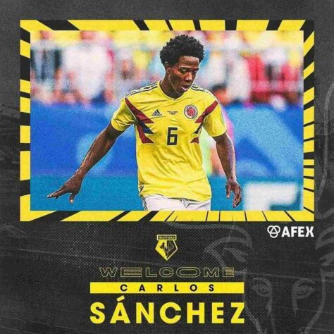 FECHADO - O Watford contratou o volante Carlos Sanchez, que estava livre no mercado.