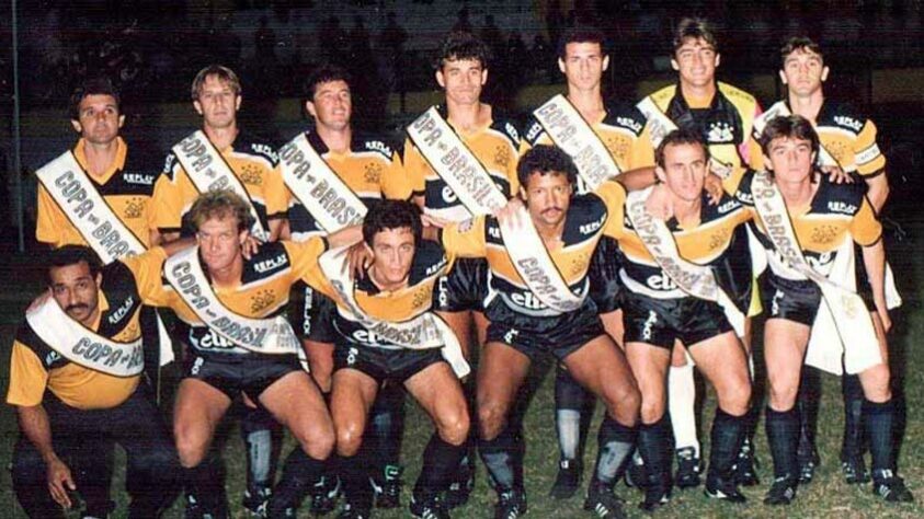 Jogo de ida da final de 1991: Grêmio 1 x 1 Criciúma - Na volta, as equipes empataram em 0 a 0 e o Criciúma foi campeão graças ao gol marcado fora de casa.