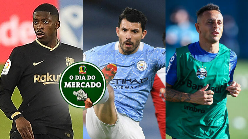 A semana começou muito agitada no mundo do futebol. O Manchester City confirmou a saída do seu maior artilheiro após o final da temporada, o Grêmio oficializou a chegada de ex-Flamengo e Dembélé é disputado por times europeus. Veja essas e outras notícias do mercado da bola na galeria do vaivém do LANCE!