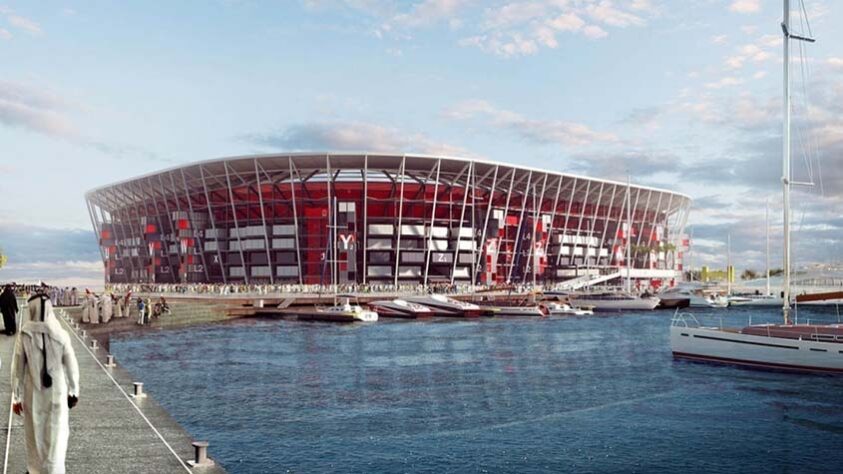 Estádio do Porto de Doha: Copa do Mundo 2022 - Capacidade: 40.000 - Previsão de entrega: 2022.