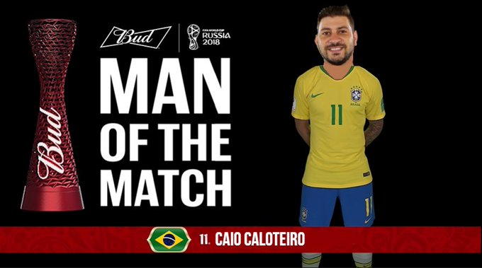 O posicionamento de Caio também agradou e ele virou o 'Craque do Jogo'