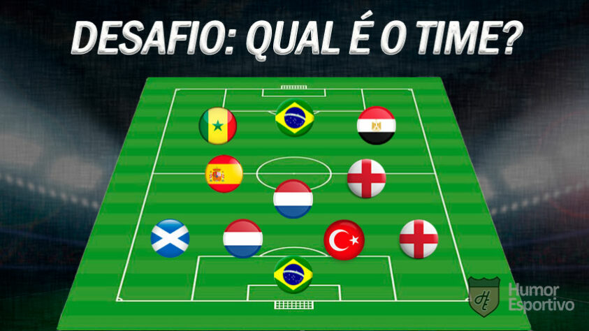 Consegue acertar qual é o time pela nacionalidade dos jogadores? Atenção que nem sempre são todos os titulares do momento!