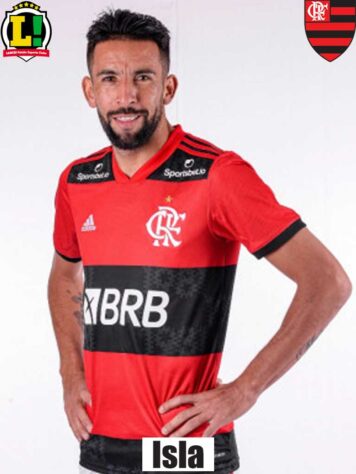 Isla - 5,0 - Não teve culpa nos gols sofridos, mas não foi bem ofensivamente. Sem Everton Ribeiro ao lado, não conseguiu aparecer com tanta frequência e foi substituído no intervalo.