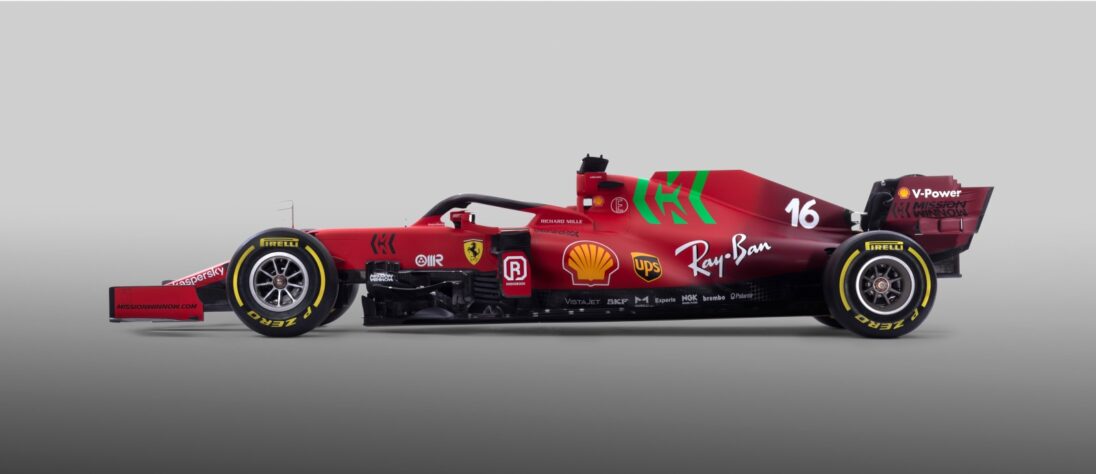 Ferrari vem com novidades na pintura para 2021.