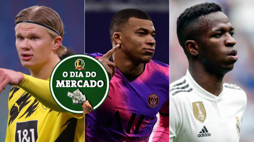 A terça-feira no mundo da bola foi agitada. O atacante sensação Haaland pode deixar o Borussia Dortmund na próxima temporada, PSG e Real Madrid estudam trocar atacantes... Veja essas e outras notícias aqui, na galeria do LANCE! com o Dia do Mercado.